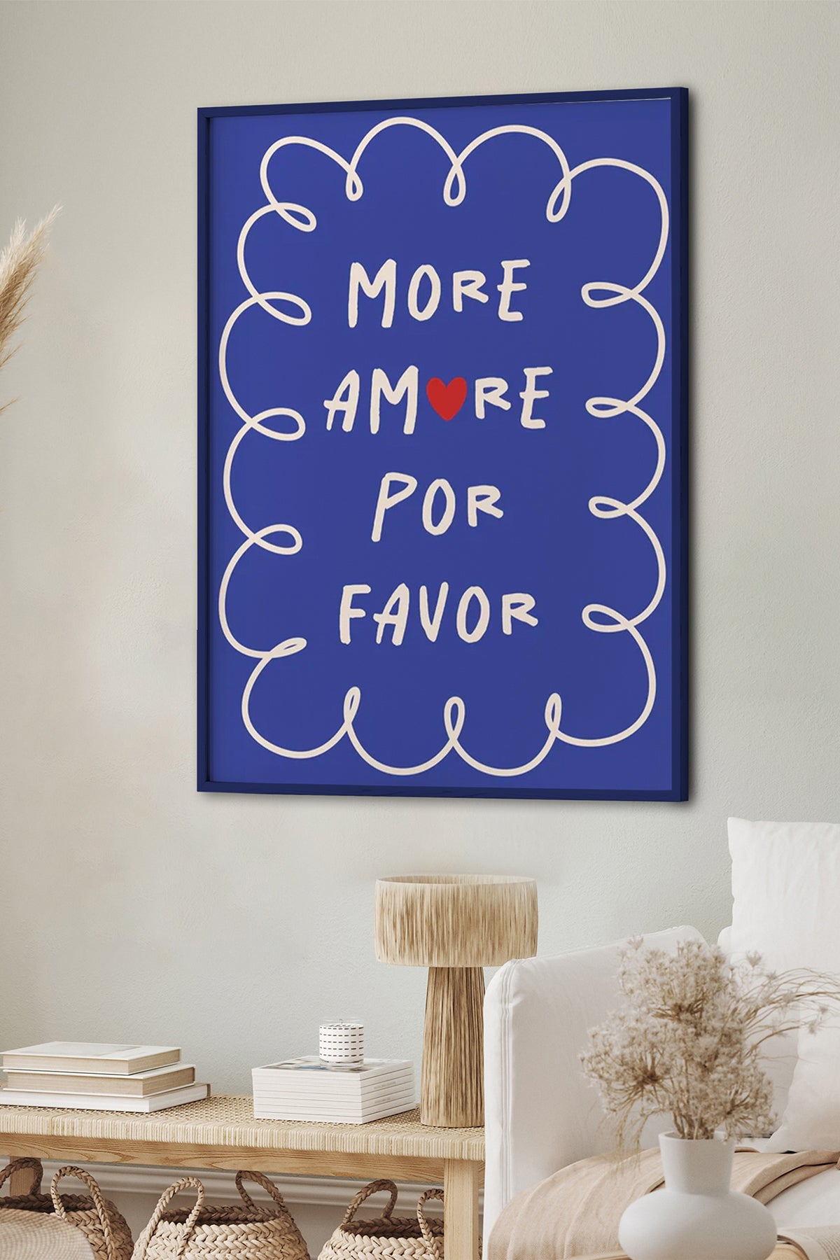 HOMEPACK Ahşap Çerçeveli Tablo Çerçeveli Poster Sanatsal Modern Duvar Dekoru BEK-8030