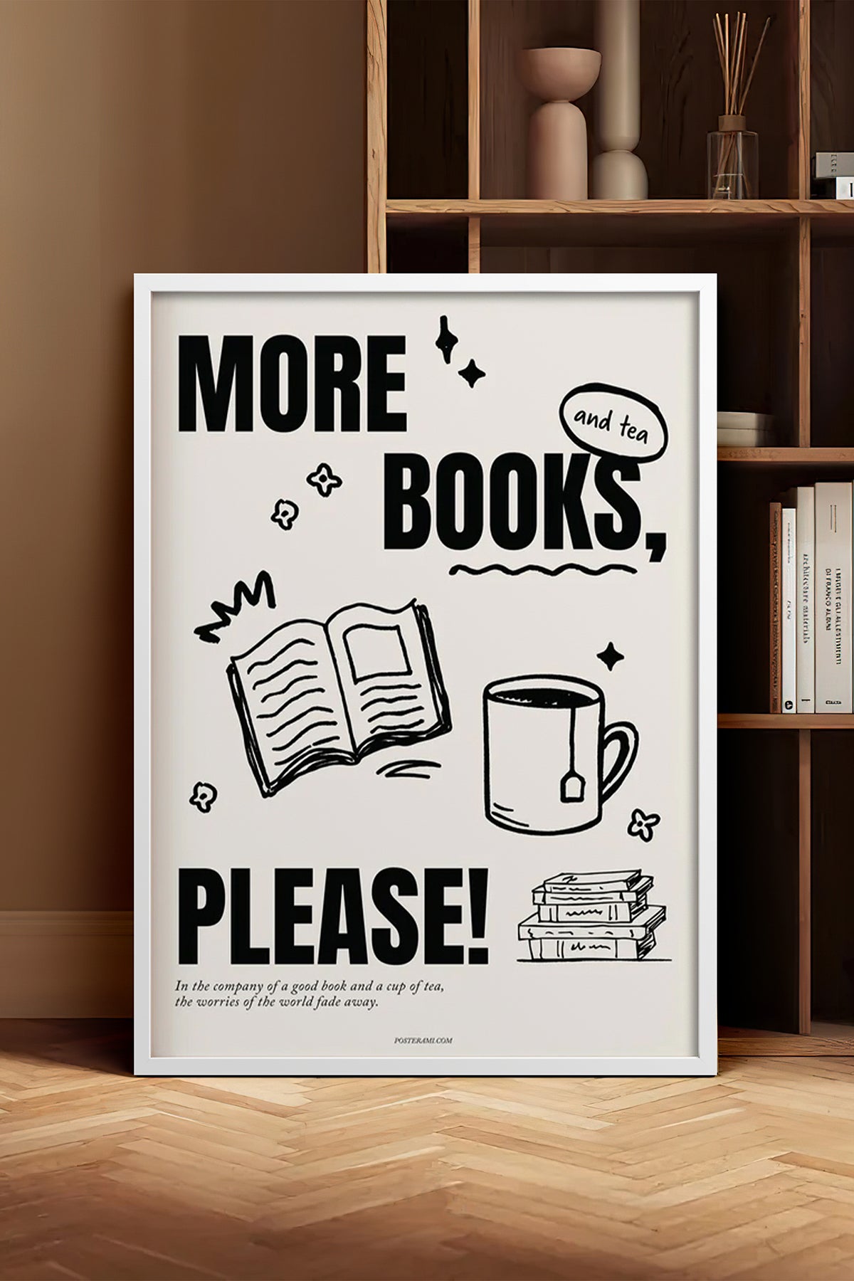 HOMEPACK Ahşap Çerçeveli Tablo Çerçeveli Poster Sanatsal Modern Duvar Dekoru BEK-8031