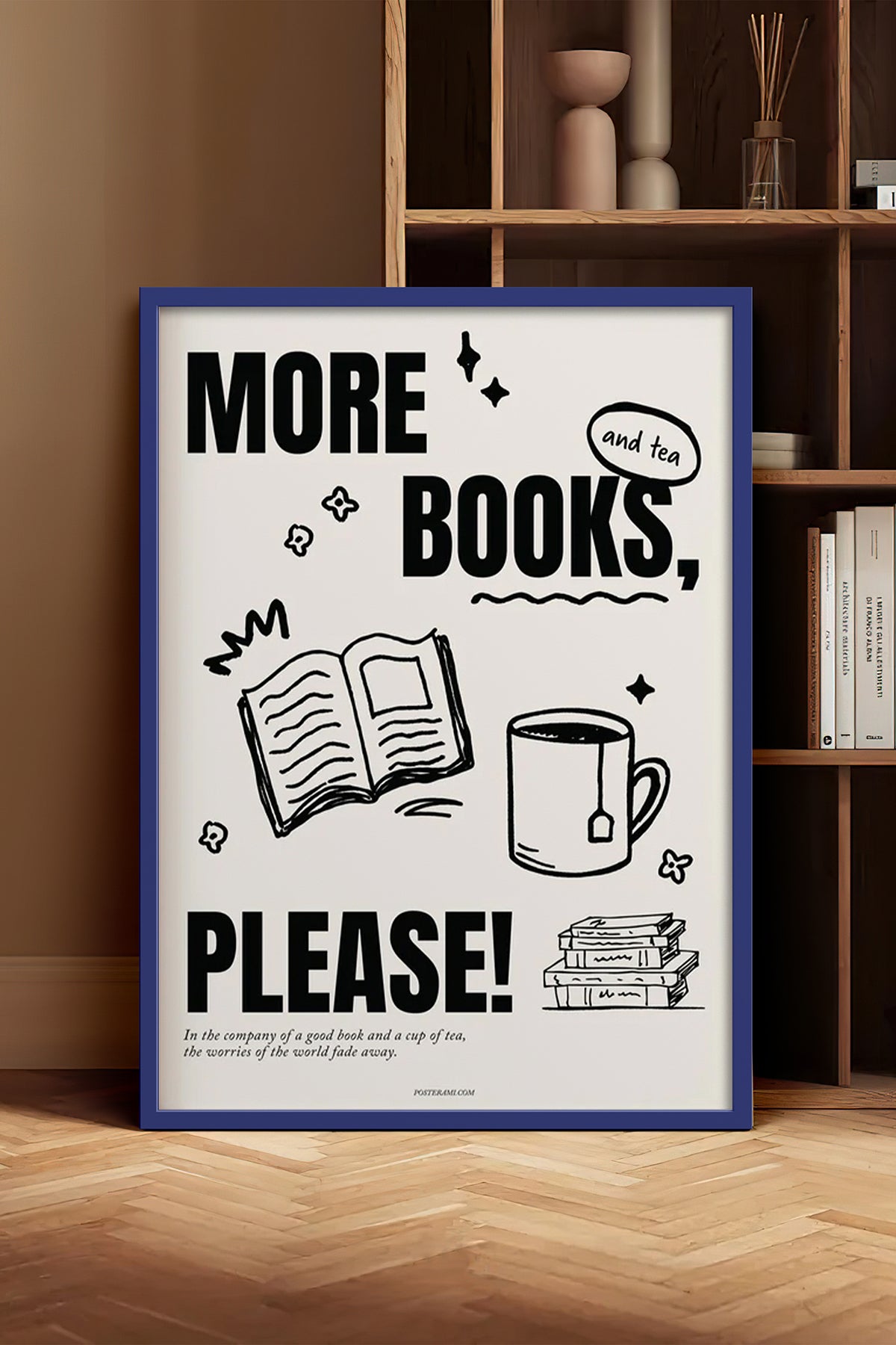 HOMEPACK Ahşap Çerçeveli Tablo Çerçeveli Poster Sanatsal Modern Duvar Dekoru BEK-8031