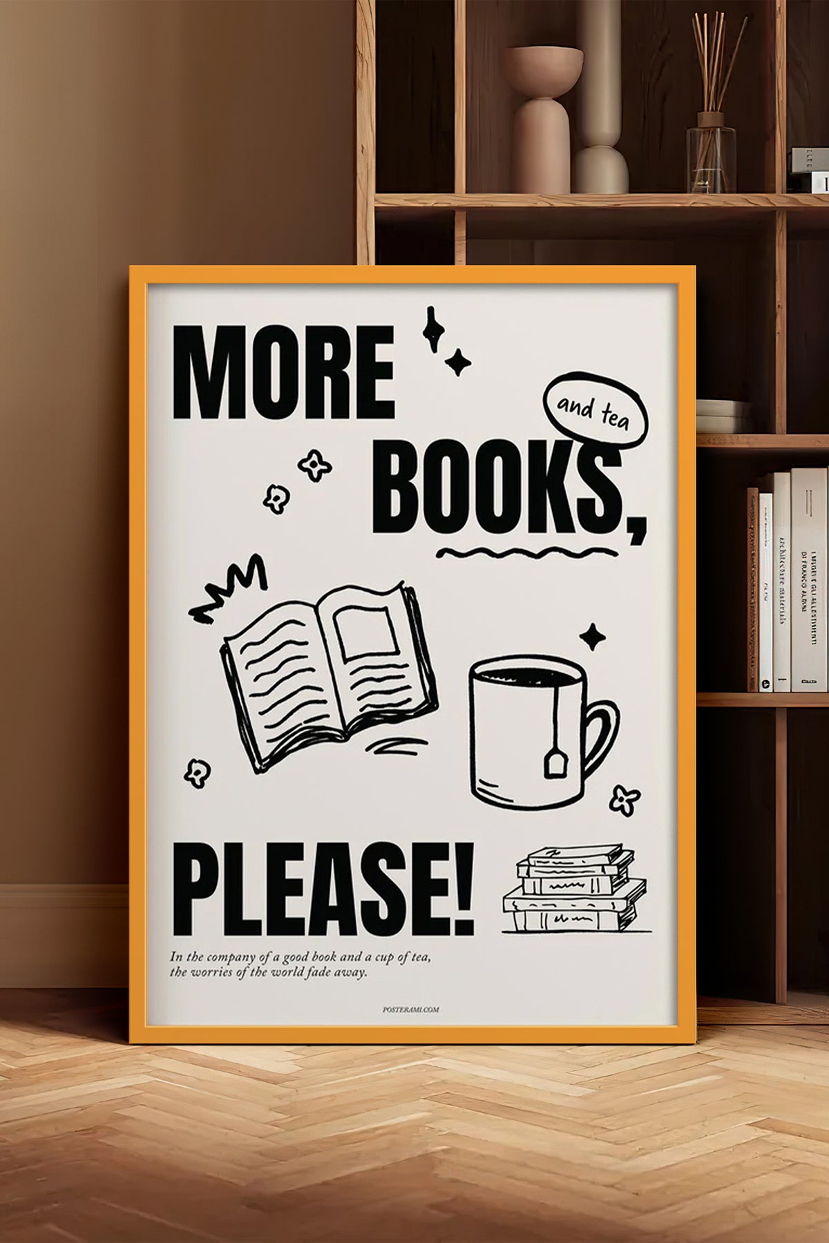 HOMEPACK Ahşap Çerçeveli Tablo Çerçeveli Poster Sanatsal Modern Duvar Dekoru BEK-8031