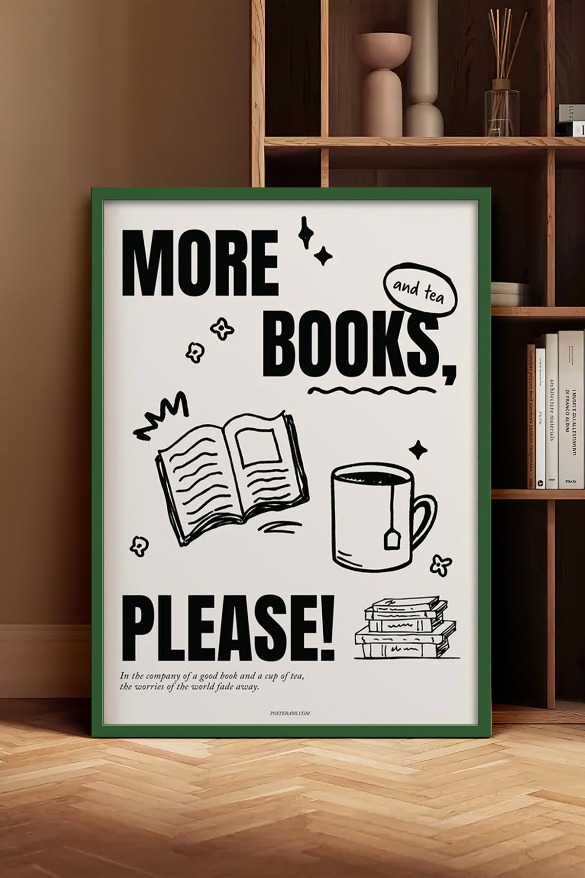 HOMEPACK Ahşap Çerçeveli Tablo Çerçeveli Poster Sanatsal Modern Duvar Dekoru BEK-8031