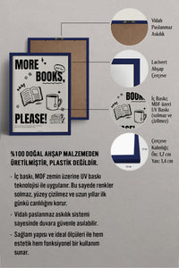 HOMEPACK Ahşap Çerçeveli Tablo Çerçeveli Poster Sanatsal Modern Duvar Dekoru BEK-8031