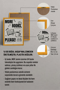 HOMEPACK Ahşap Çerçeveli Tablo Çerçeveli Poster Sanatsal Modern Duvar Dekoru BEK-8031