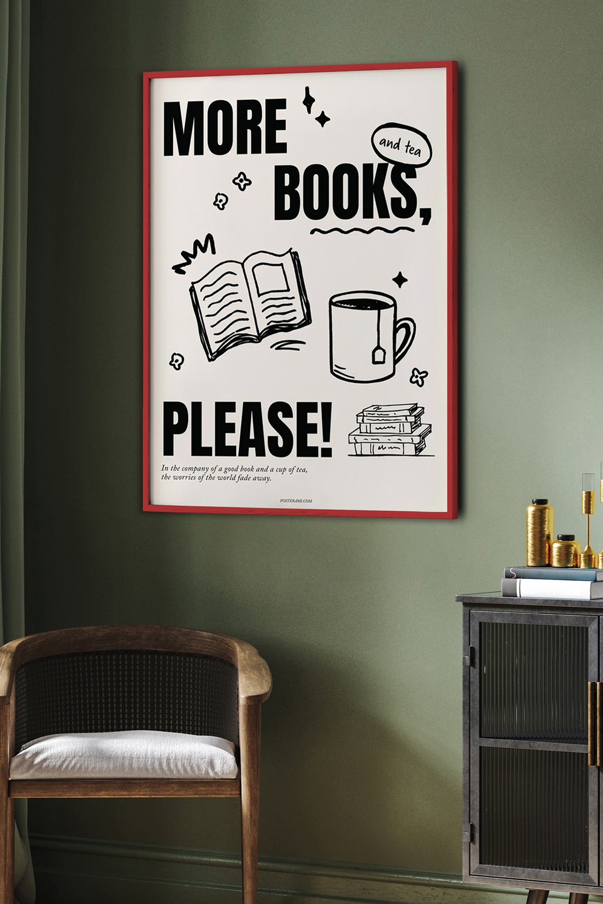 HOMEPACK Ahşap Çerçeveli Tablo Çerçeveli Poster Sanatsal Modern Duvar Dekoru BEK-8031