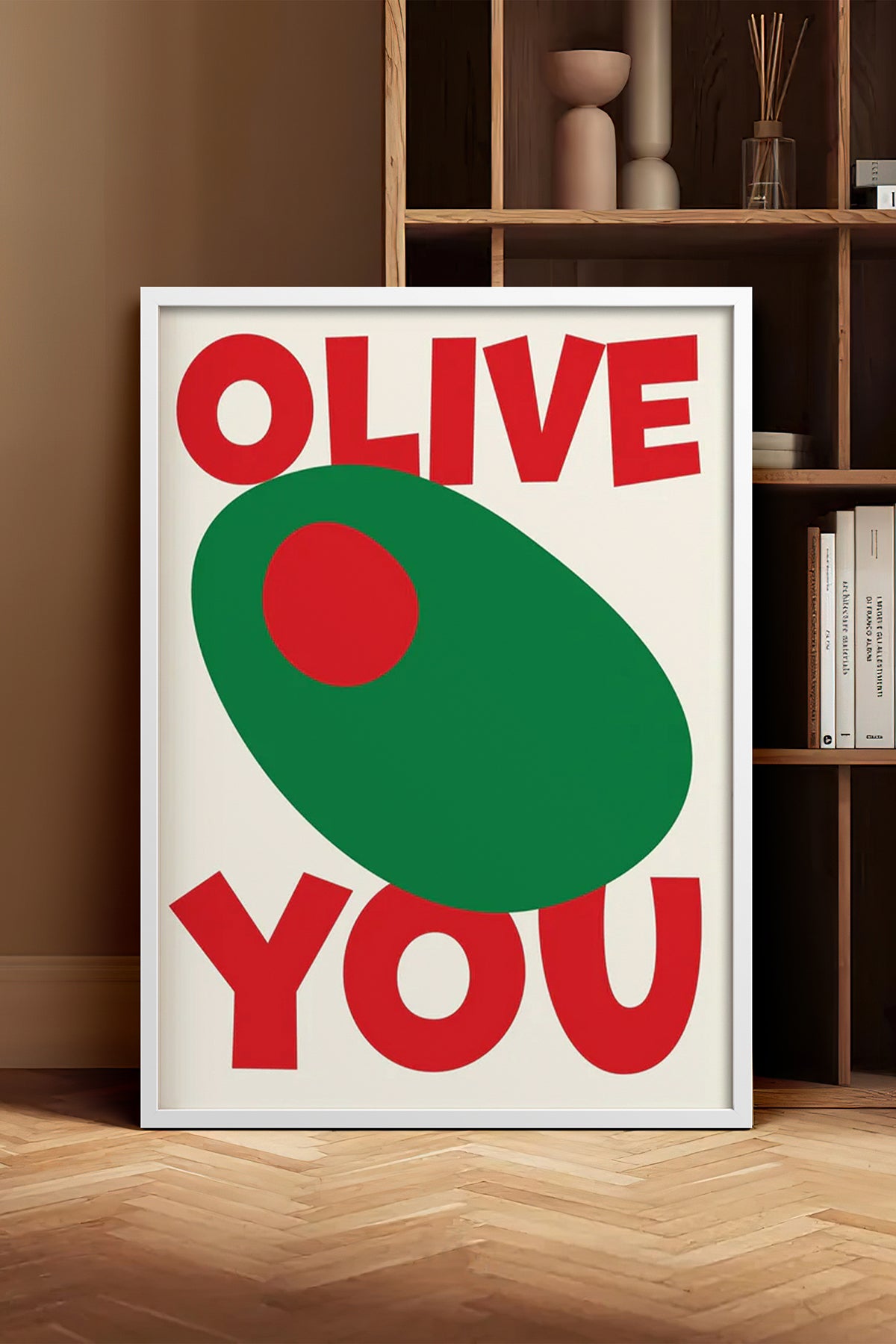 HOMEPACK Ahşap Çerçeveli Tablo Çerçeveli Poster Sanatsal Modern Duvar Dekoru BEK-8032