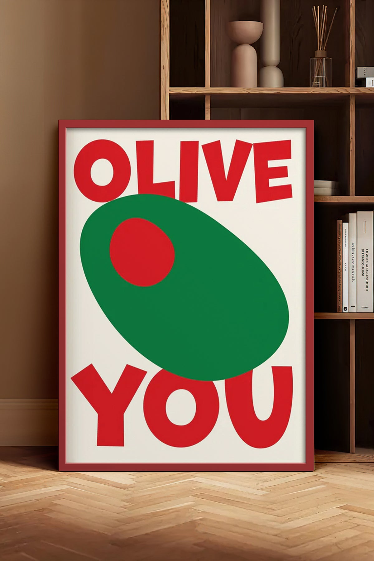 HOMEPACK Ahşap Çerçeveli Tablo Çerçeveli Poster Sanatsal Modern Duvar Dekoru BEK-8032
