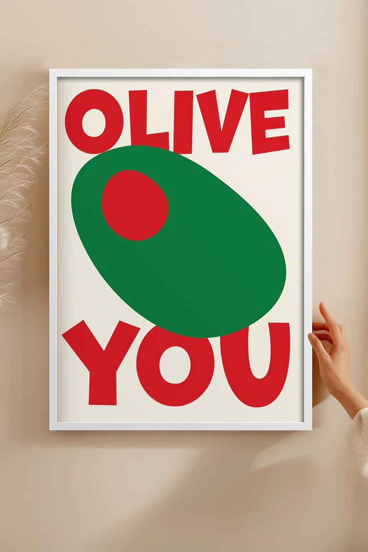 HOMEPACK Ahşap Çerçeveli Tablo Çerçeveli Poster Sanatsal Modern Duvar Dekoru BEK-8032