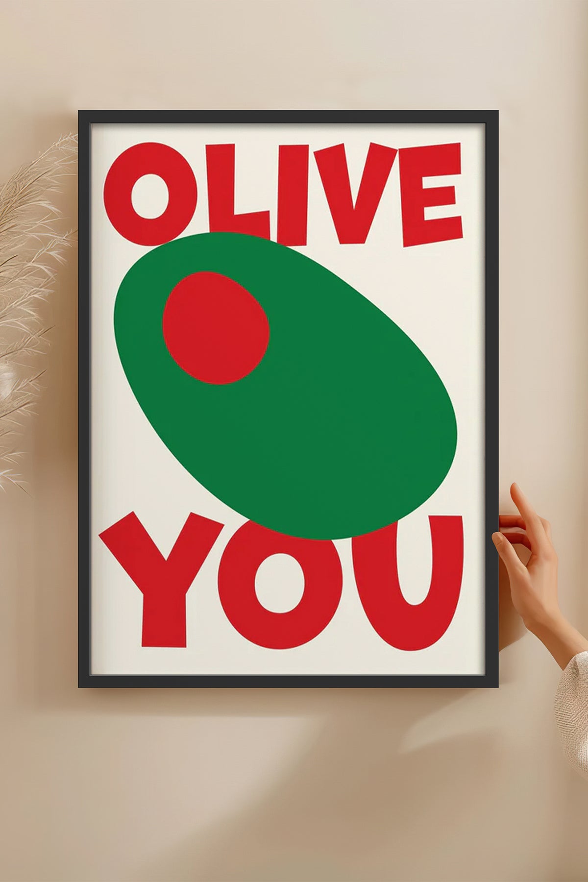 HOMEPACK Ahşap Çerçeveli Tablo Çerçeveli Poster Sanatsal Modern Duvar Dekoru BEK-8032