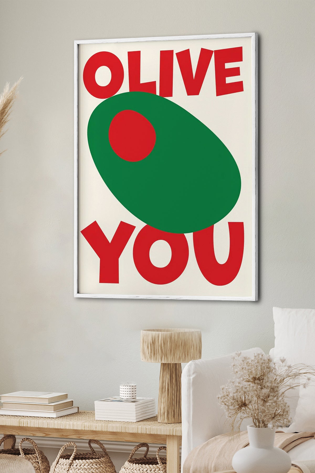 HOMEPACK Ahşap Çerçeveli Tablo Çerçeveli Poster Sanatsal Modern Duvar Dekoru BEK-8032