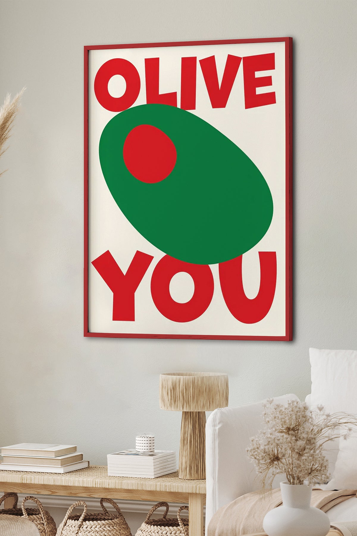 HOMEPACK Ahşap Çerçeveli Tablo Çerçeveli Poster Sanatsal Modern Duvar Dekoru BEK-8032