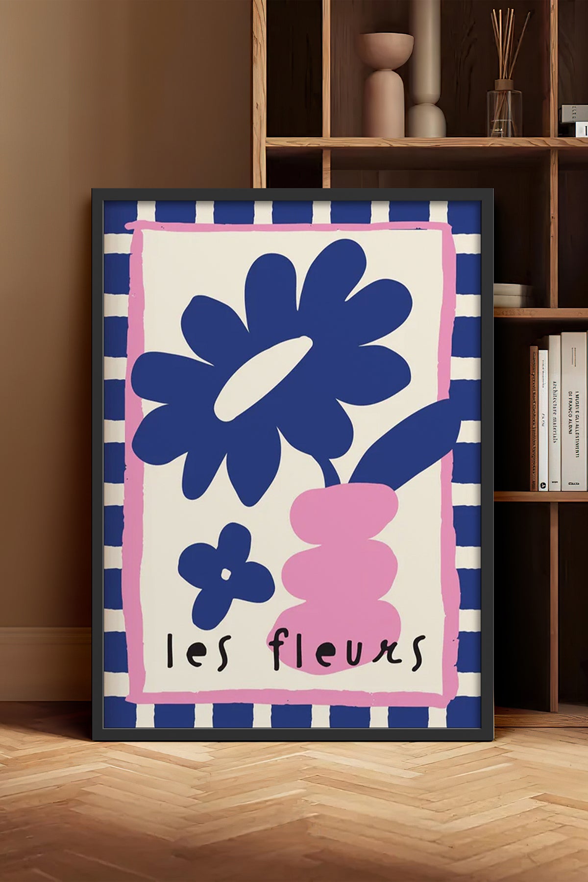 HOMEPACK Ahşap Çerçeveli Tablo Çerçeveli Poster Sanatsal Modern Duvar Dekoru BEK-8033