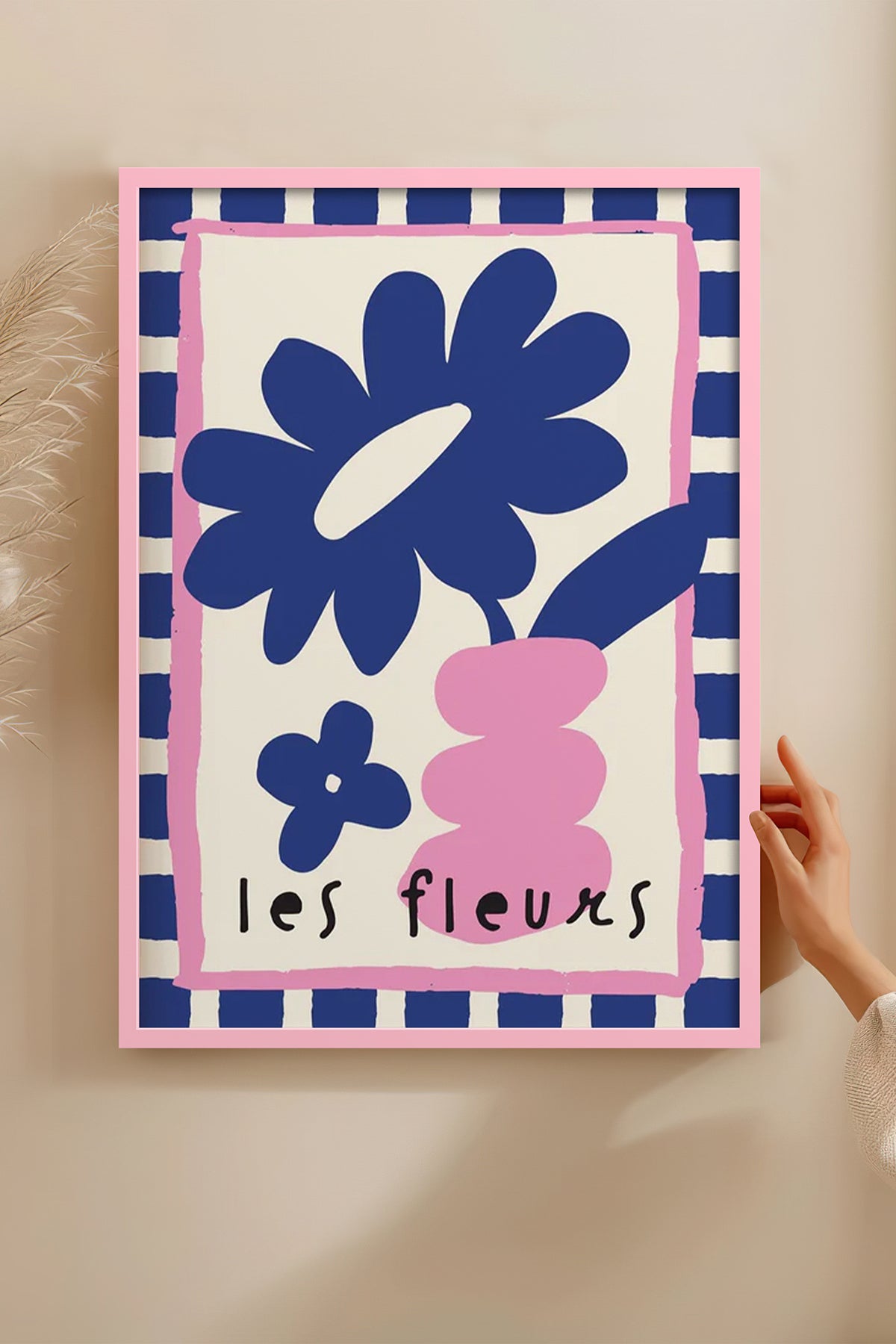HOMEPACK Ahşap Çerçeveli Tablo Çerçeveli Poster Sanatsal Modern Duvar Dekoru BEK-8033