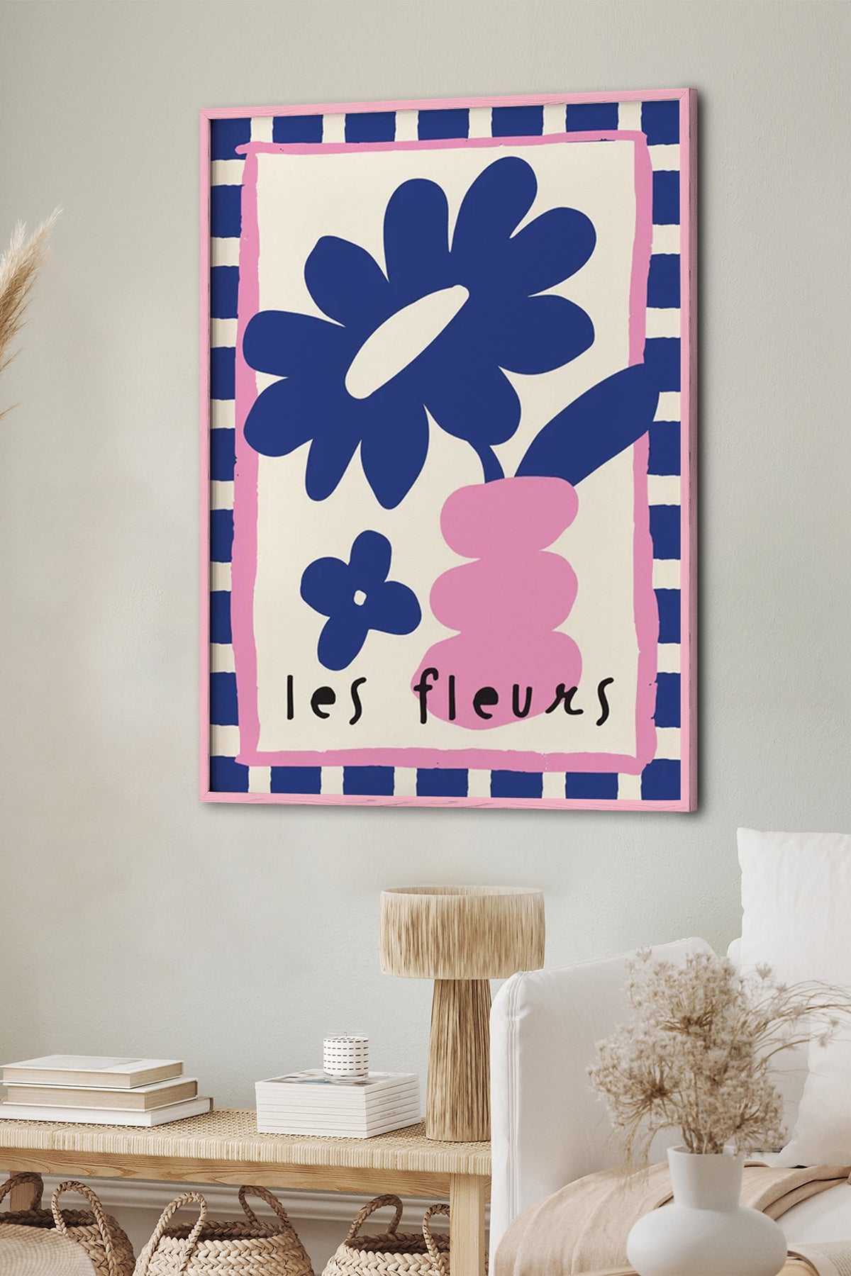 HOMEPACK Ahşap Çerçeveli Tablo Çerçeveli Poster Sanatsal Modern Duvar Dekoru BEK-8033