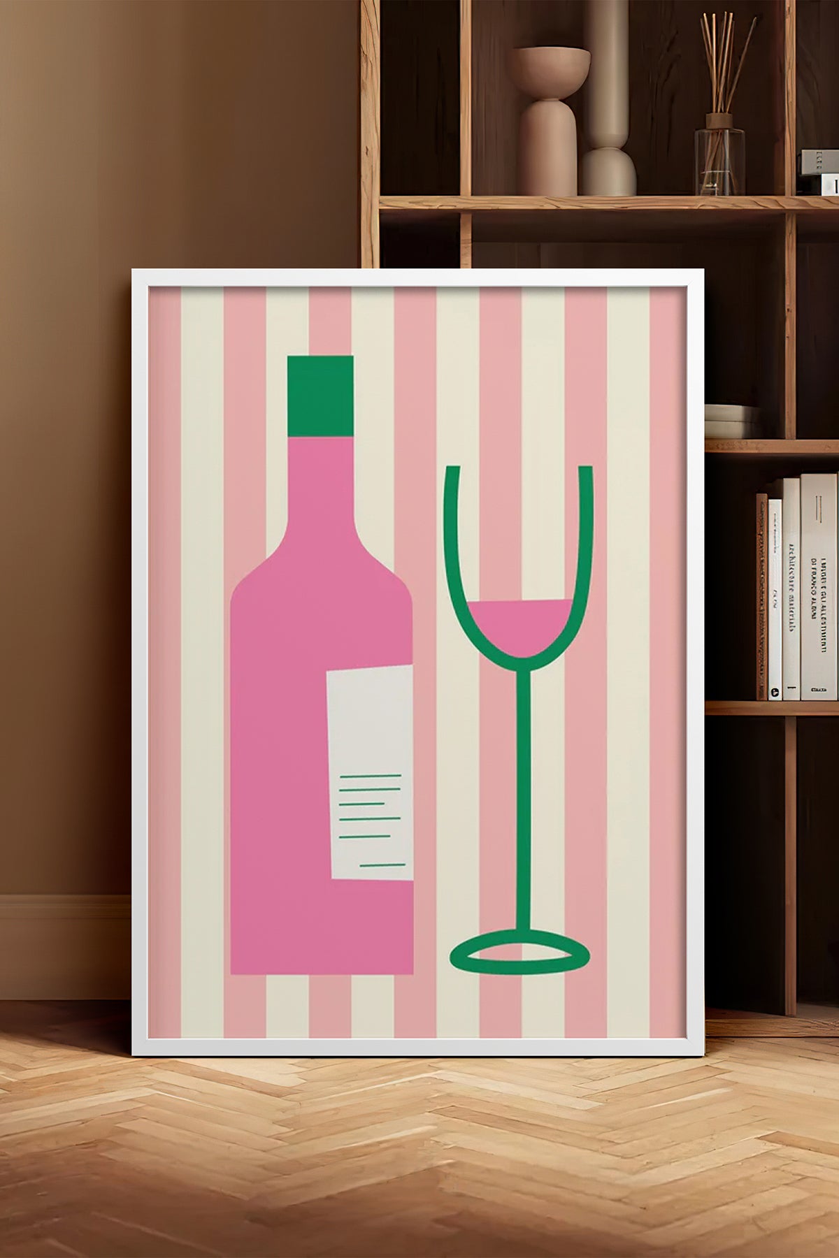 HOMEPACK Ahşap Çerçeveli Tablo Çerçeveli Poster Sanatsal Modern Duvar Dekoru BEK-8034