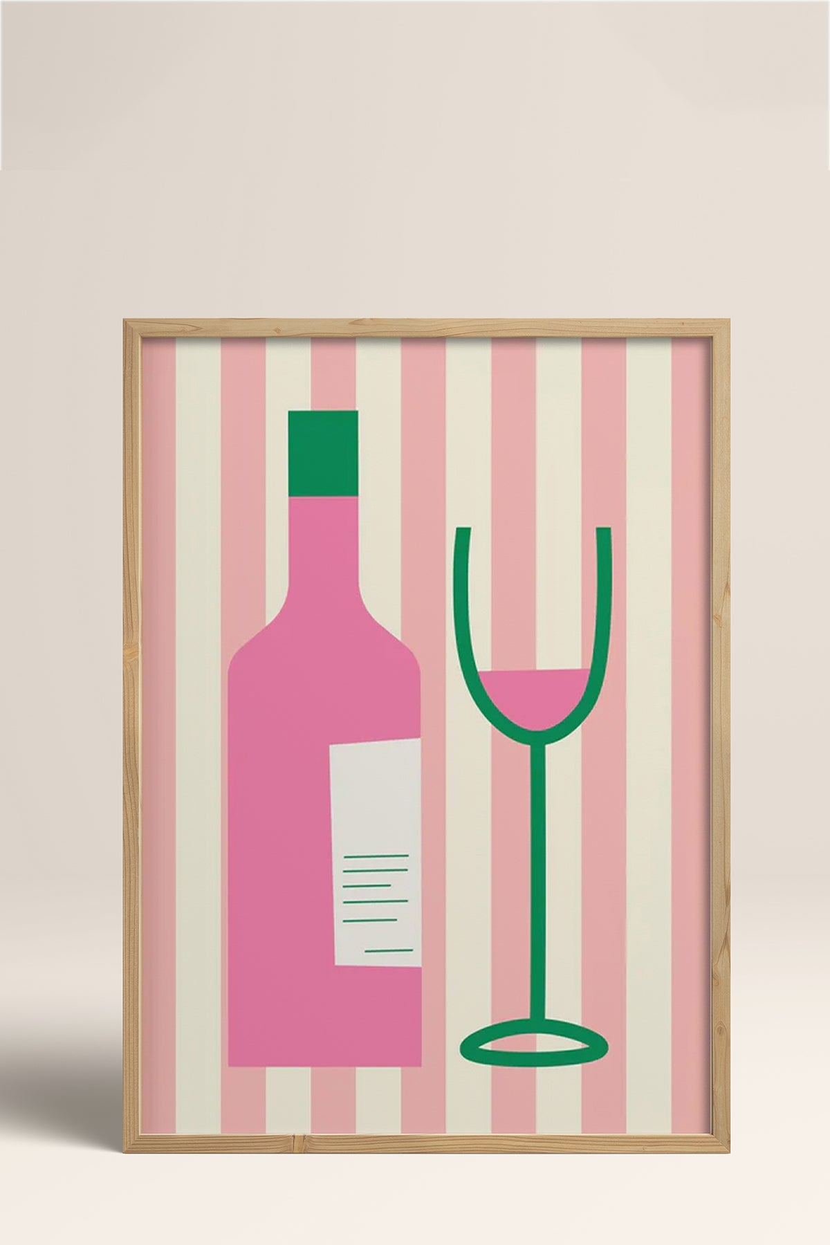 HOMEPACK Ahşap Çerçeveli Tablo Çerçeveli Poster Sanatsal Modern Duvar Dekoru BEK-8034