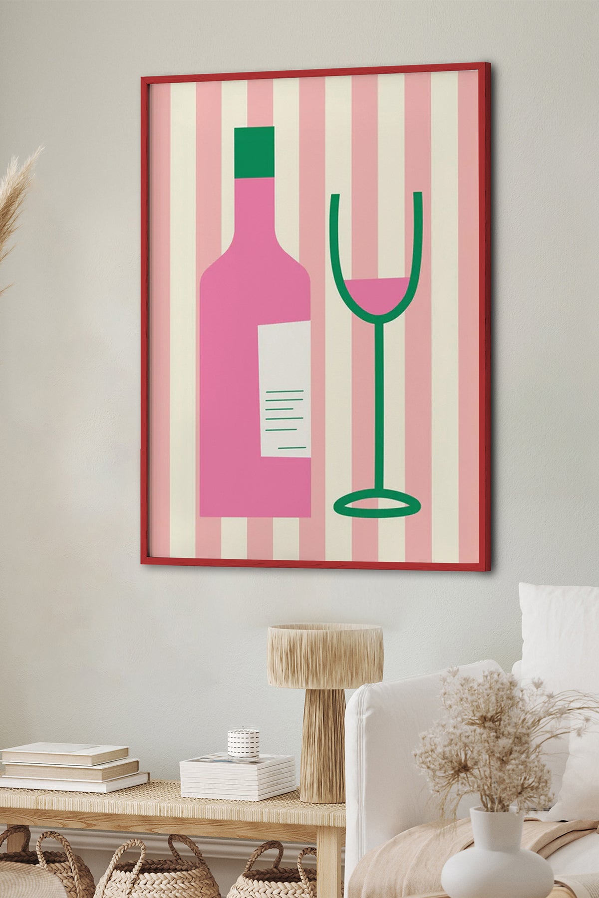 HOMEPACK Ahşap Çerçeveli Tablo Çerçeveli Poster Sanatsal Modern Duvar Dekoru BEK-8034