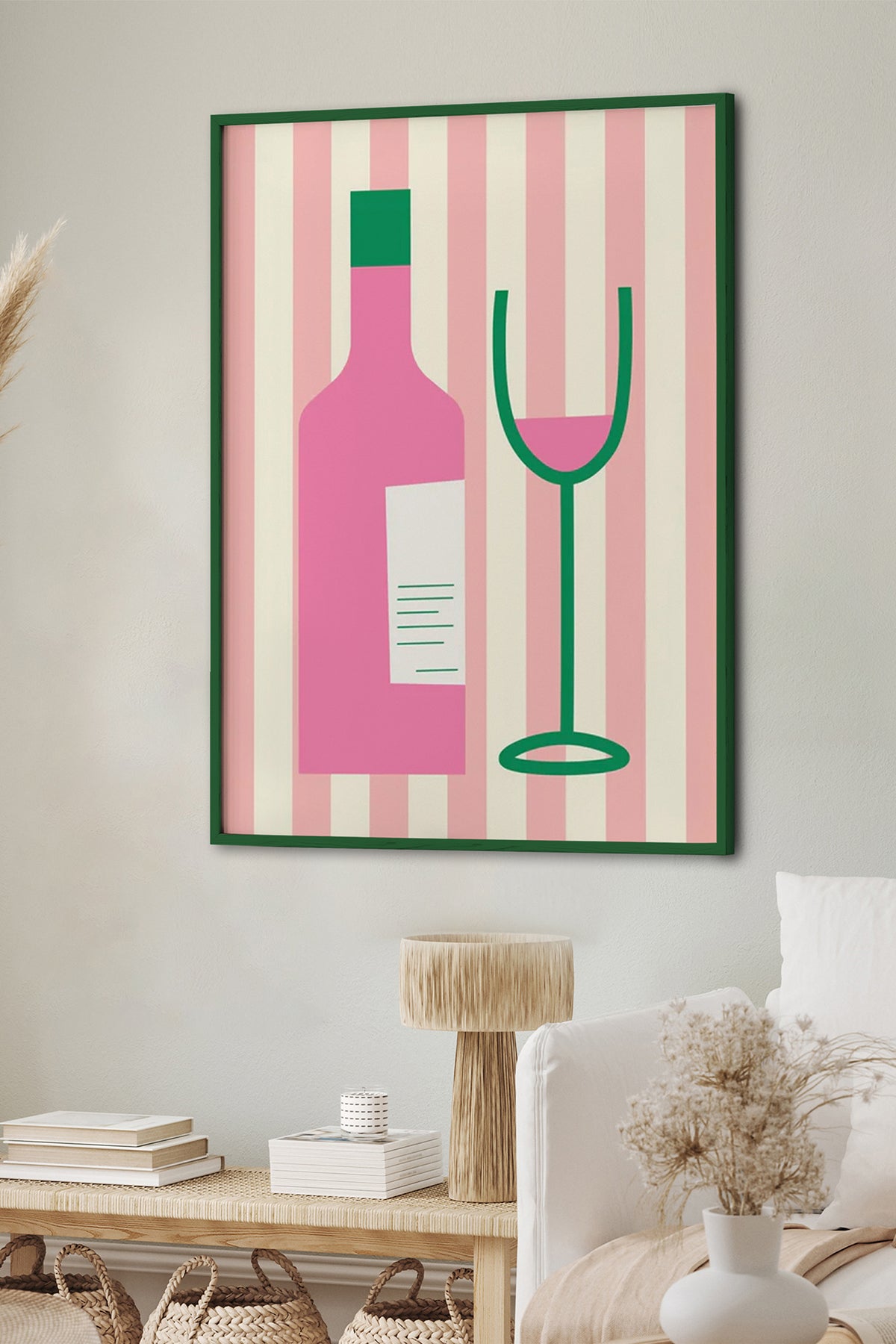 HOMEPACK Ahşap Çerçeveli Tablo Çerçeveli Poster Sanatsal Modern Duvar Dekoru BEK-8034