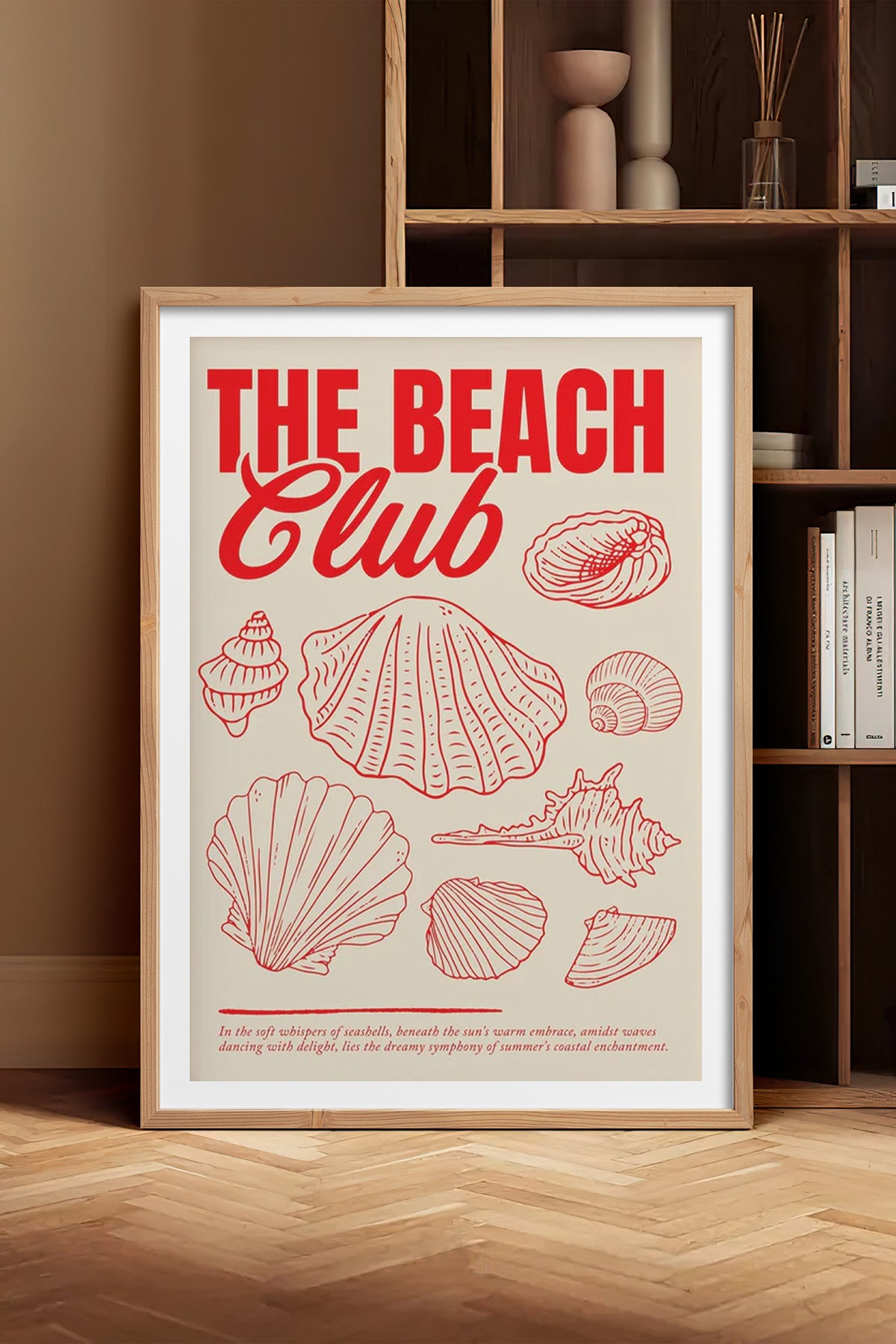 HOMEPACK Ahşap Çerçeveli Tablo Çerçeveli Poster Sanatsal Modern Duvar Dekoru BEK-8035