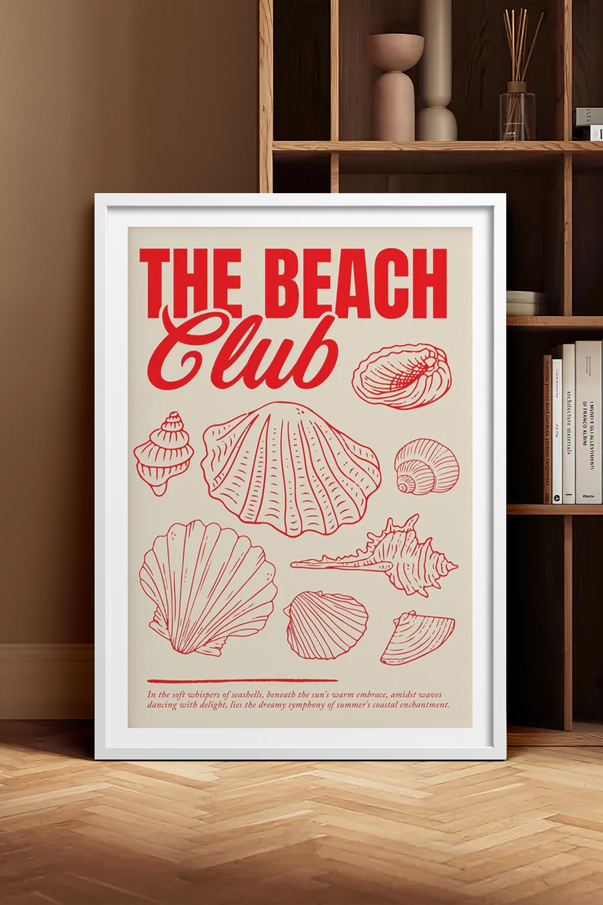 HOMEPACK Ahşap Çerçeveli Tablo Çerçeveli Poster Sanatsal Modern Duvar Dekoru BEK-8035