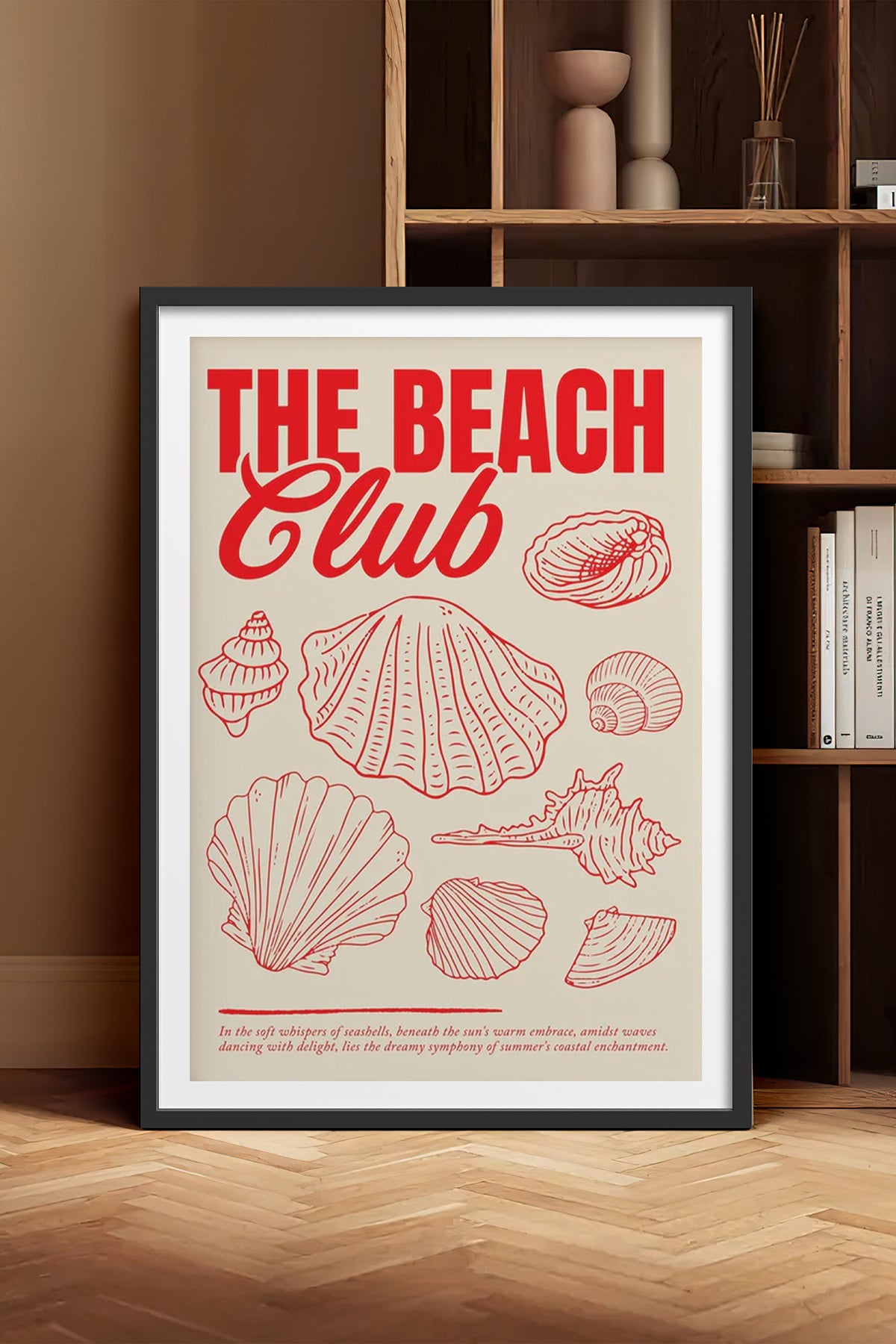 HOMEPACK Ahşap Çerçeveli Tablo Çerçeveli Poster Sanatsal Modern Duvar Dekoru BEK-8035