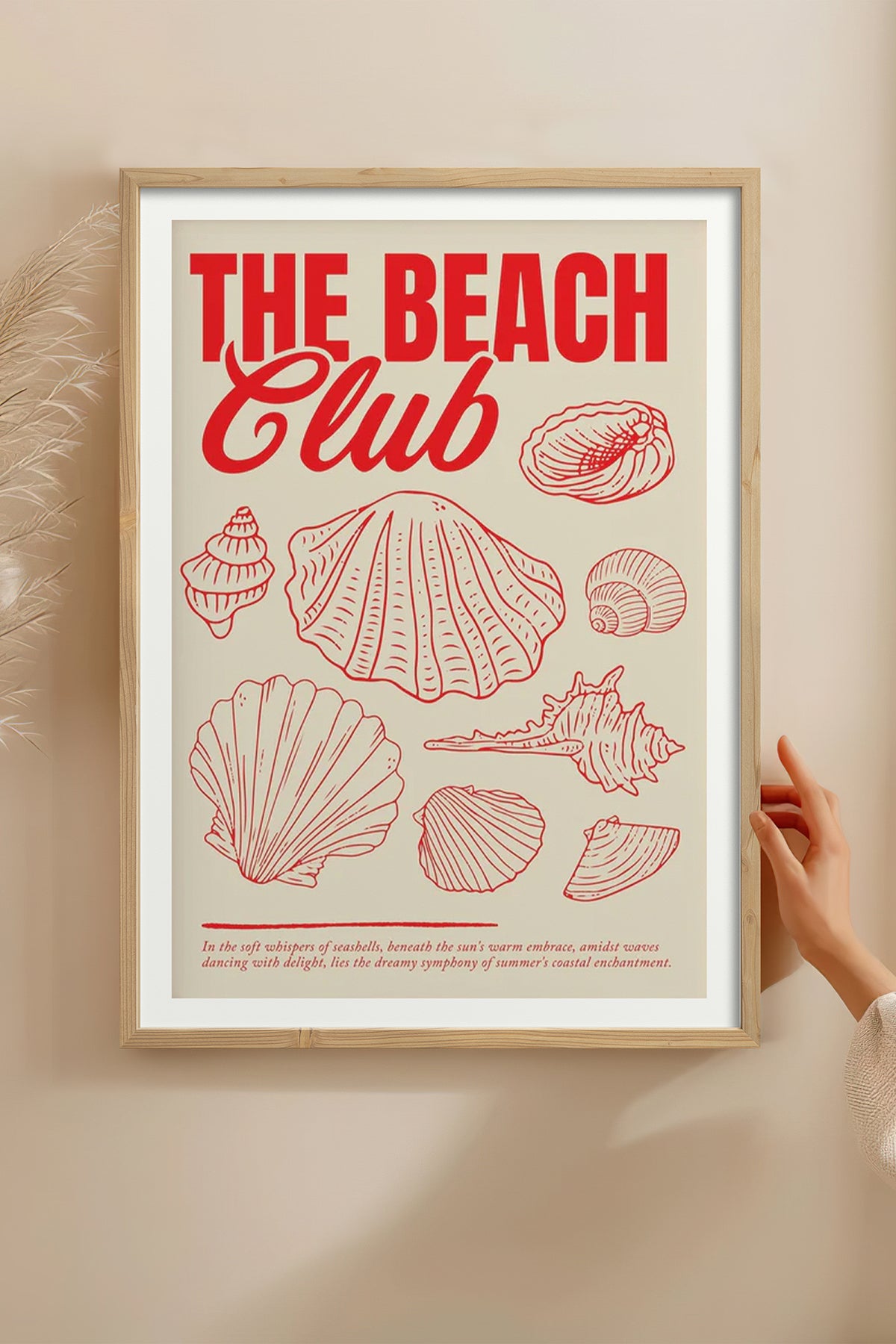 HOMEPACK Ahşap Çerçeveli Tablo Çerçeveli Poster Sanatsal Modern Duvar Dekoru BEK-8035