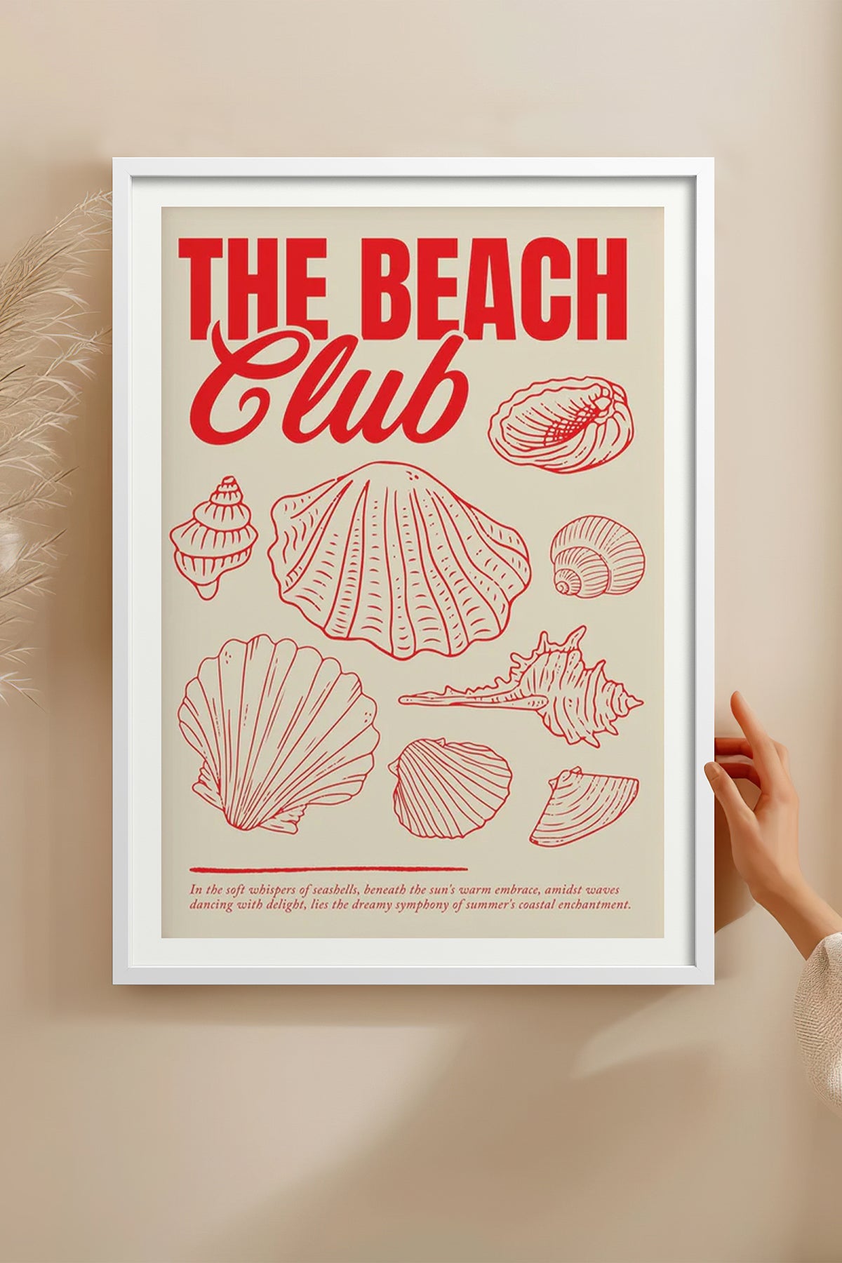 HOMEPACK Ahşap Çerçeveli Tablo Çerçeveli Poster Sanatsal Modern Duvar Dekoru BEK-8035