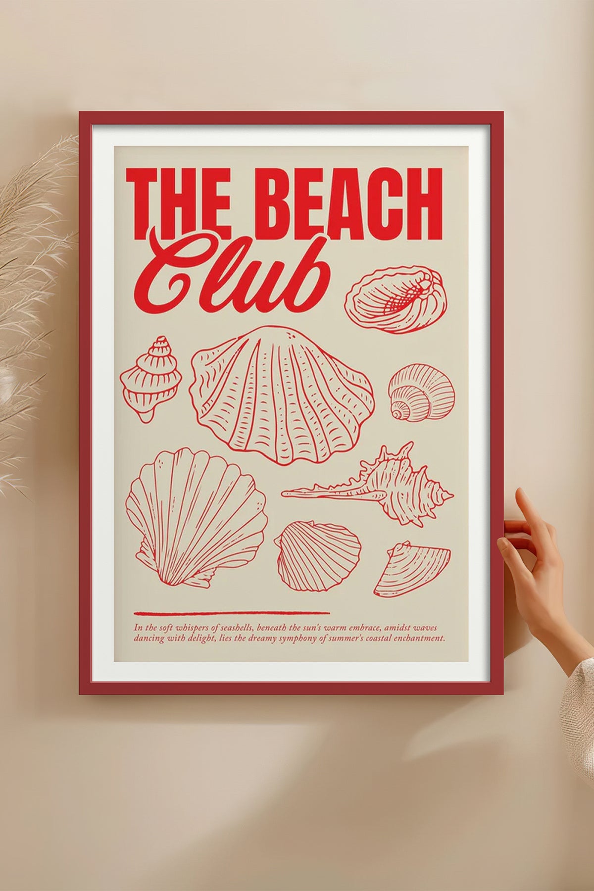 HOMEPACK Ahşap Çerçeveli Tablo Çerçeveli Poster Sanatsal Modern Duvar Dekoru BEK-8035