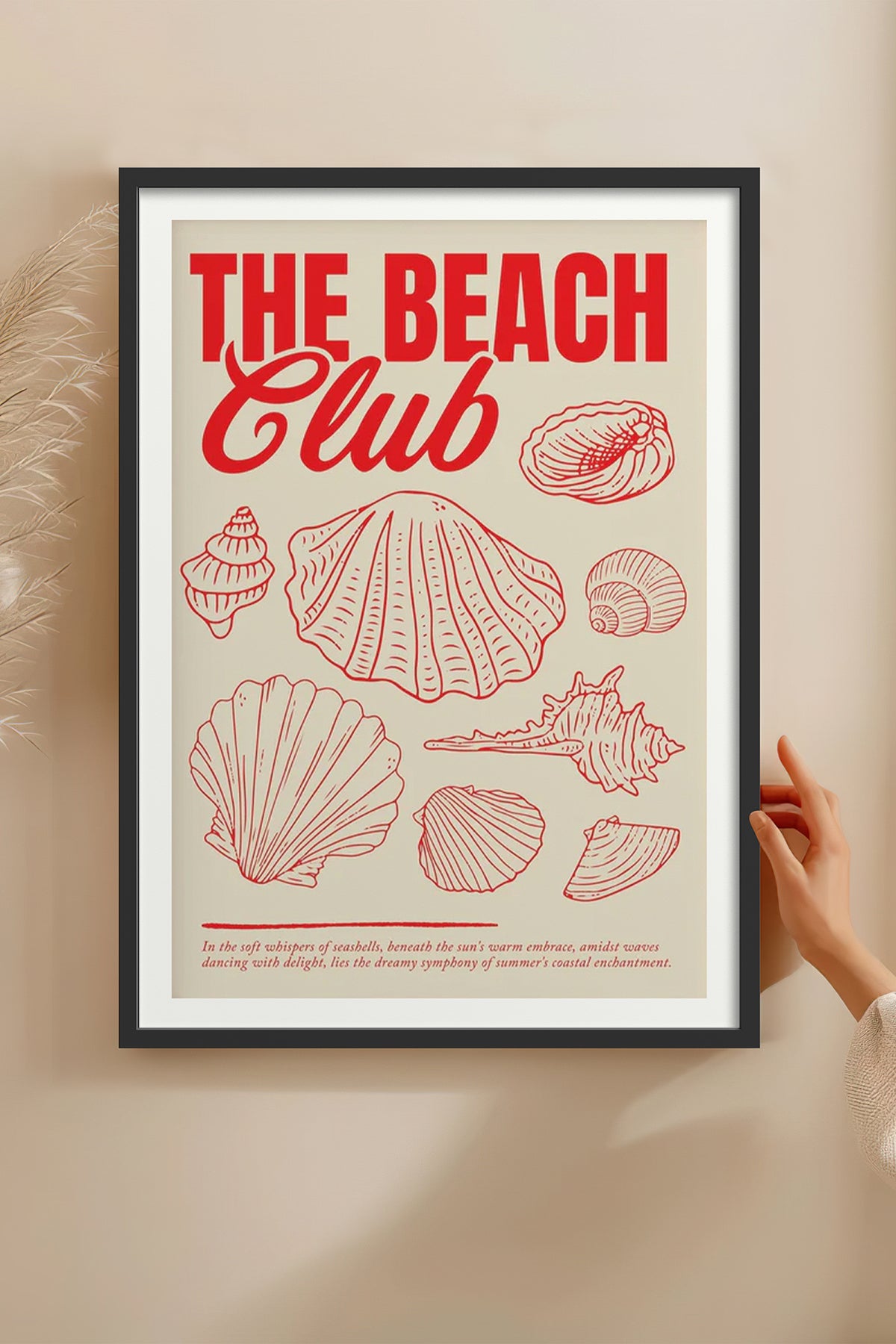 HOMEPACK Ahşap Çerçeveli Tablo Çerçeveli Poster Sanatsal Modern Duvar Dekoru BEK-8035