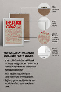 HOMEPACK Ahşap Çerçeveli Tablo Çerçeveli Poster Sanatsal Modern Duvar Dekoru BEK-8035