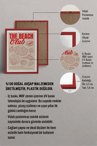 HOMEPACK Ahşap Çerçeveli Tablo Çerçeveli Poster Sanatsal Modern Duvar Dekoru BEK-8035