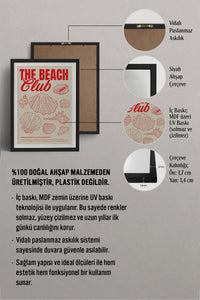 HOMEPACK Ahşap Çerçeveli Tablo Çerçeveli Poster Sanatsal Modern Duvar Dekoru BEK-8035