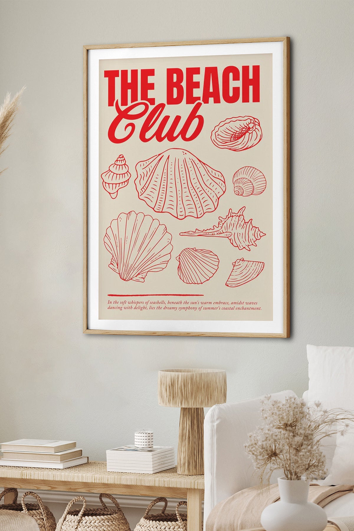 HOMEPACK Ahşap Çerçeveli Tablo Çerçeveli Poster Sanatsal Modern Duvar Dekoru BEK-8035
