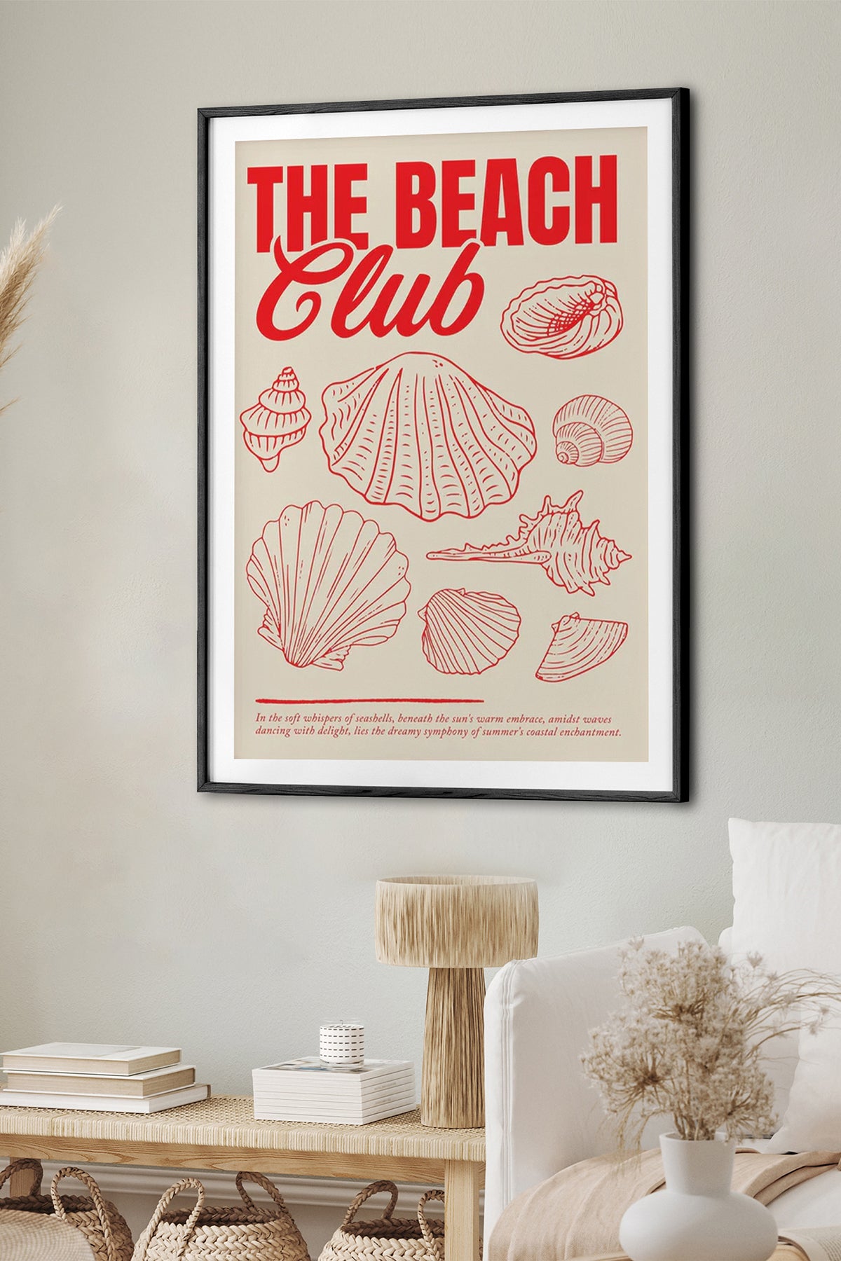 HOMEPACK Ahşap Çerçeveli Tablo Çerçeveli Poster Sanatsal Modern Duvar Dekoru BEK-8035