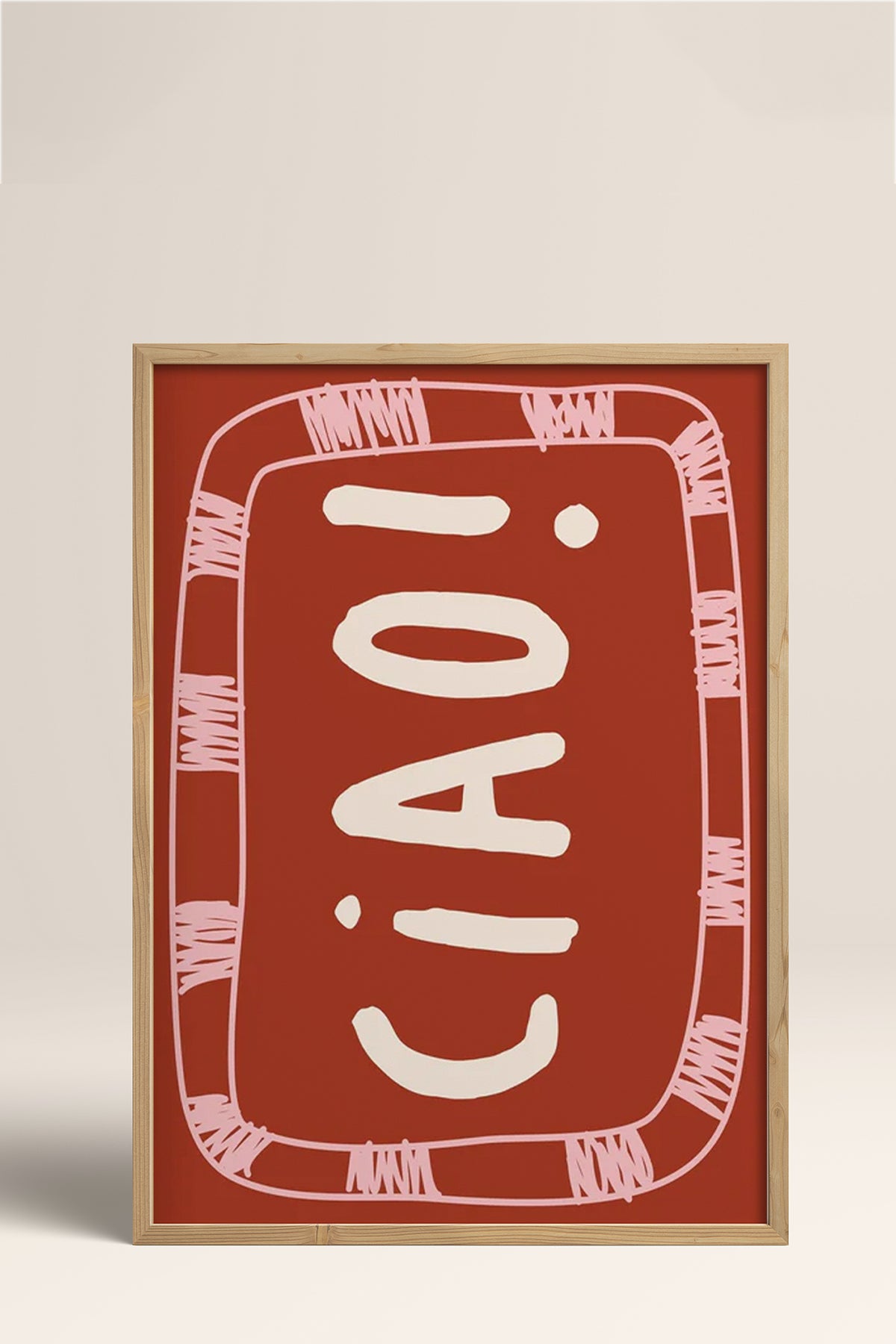 HOMEPACK Ahşap Çerçeveli Tablo Çerçeveli Poster Sanatsal Modern Duvar Dekoru BEK-8036