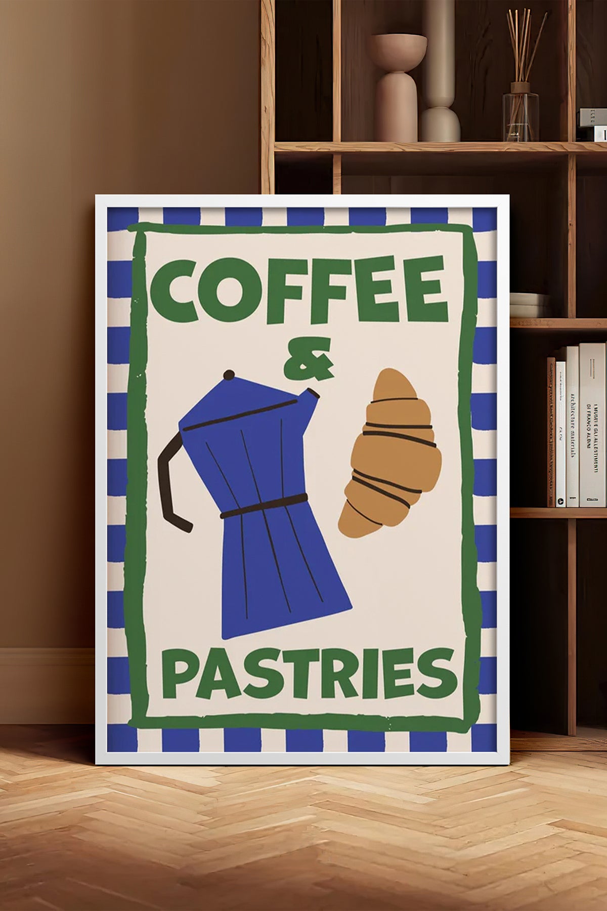 HOMEPACK Ahşap Çerçeveli Tablo Çerçeveli Poster Sanatsal Modern Duvar Dekoru BEK-8037