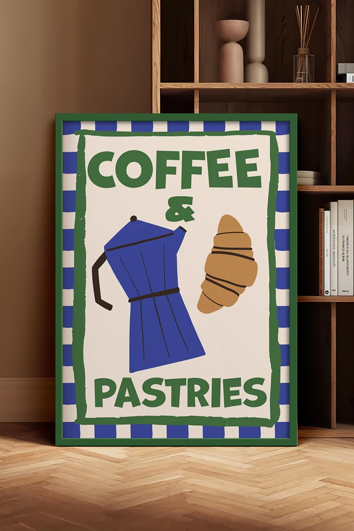 HOMEPACK Ahşap Çerçeveli Tablo Çerçeveli Poster Sanatsal Modern Duvar Dekoru BEK-8037