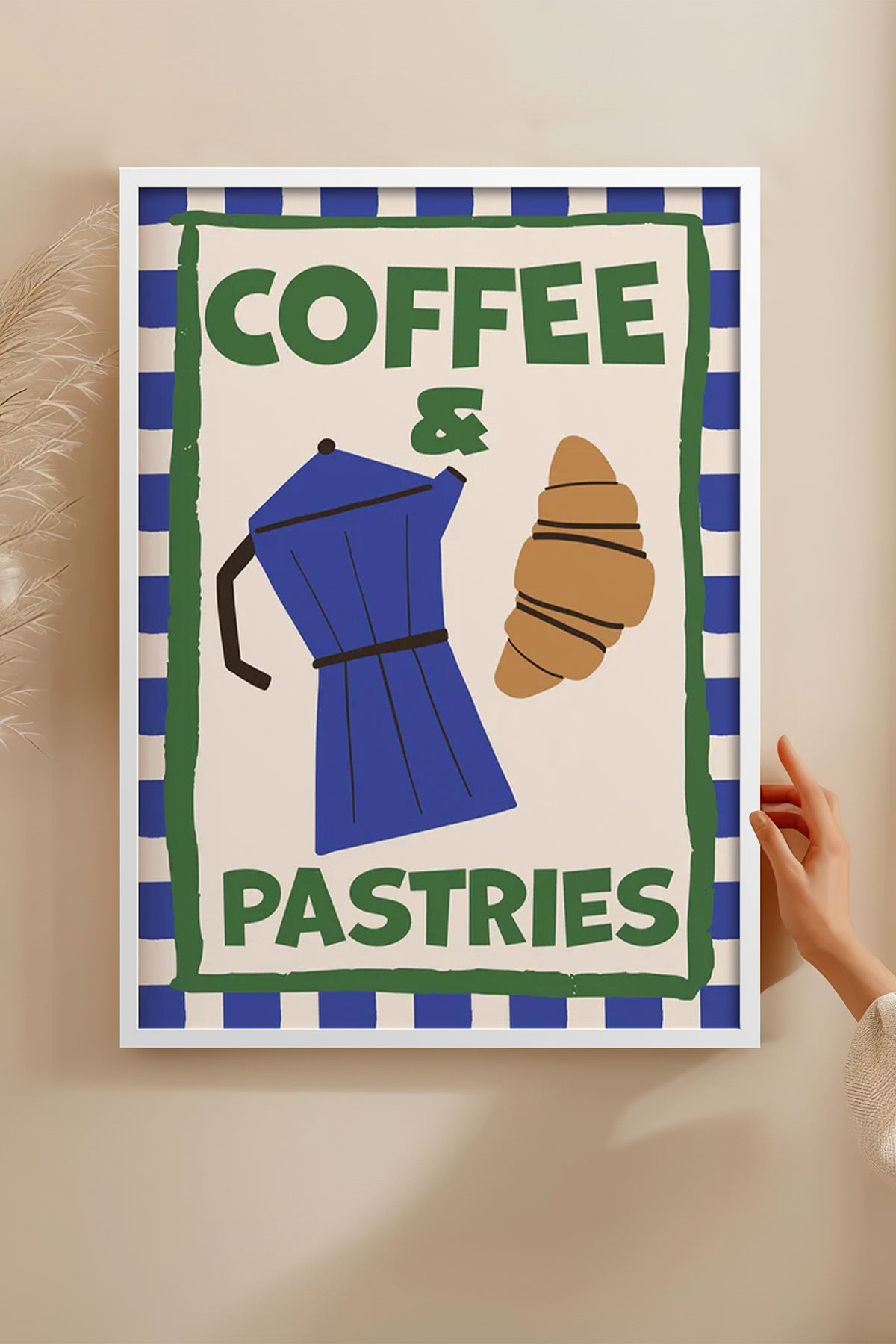 HOMEPACK Ahşap Çerçeveli Tablo Çerçeveli Poster Sanatsal Modern Duvar Dekoru BEK-8037