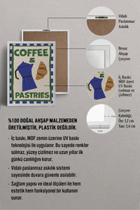 HOMEPACK Ahşap Çerçeveli Tablo Çerçeveli Poster Sanatsal Modern Duvar Dekoru BEK-8037