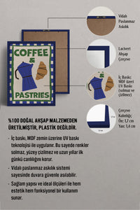 HOMEPACK Ahşap Çerçeveli Tablo Çerçeveli Poster Sanatsal Modern Duvar Dekoru BEK-8037