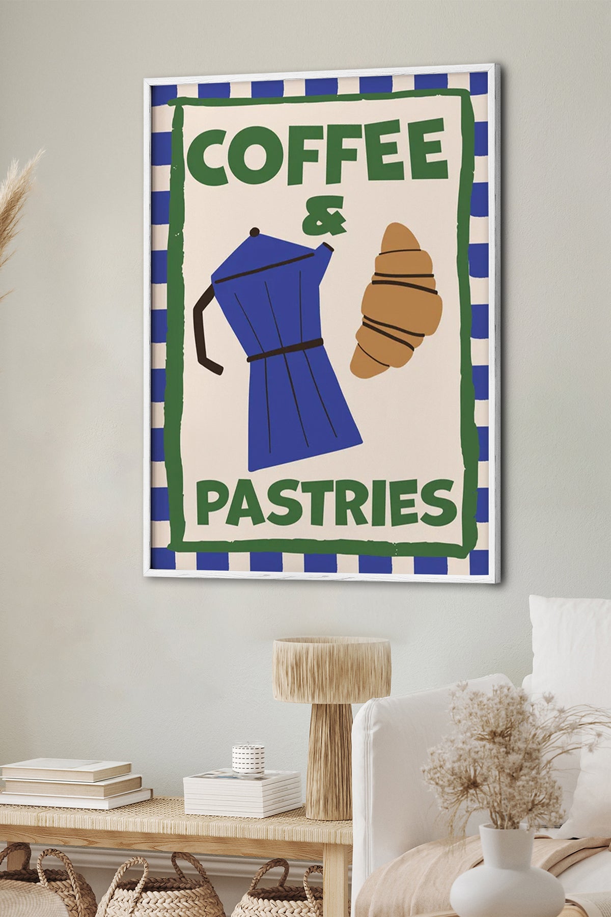 HOMEPACK Ahşap Çerçeveli Tablo Çerçeveli Poster Sanatsal Modern Duvar Dekoru BEK-8037