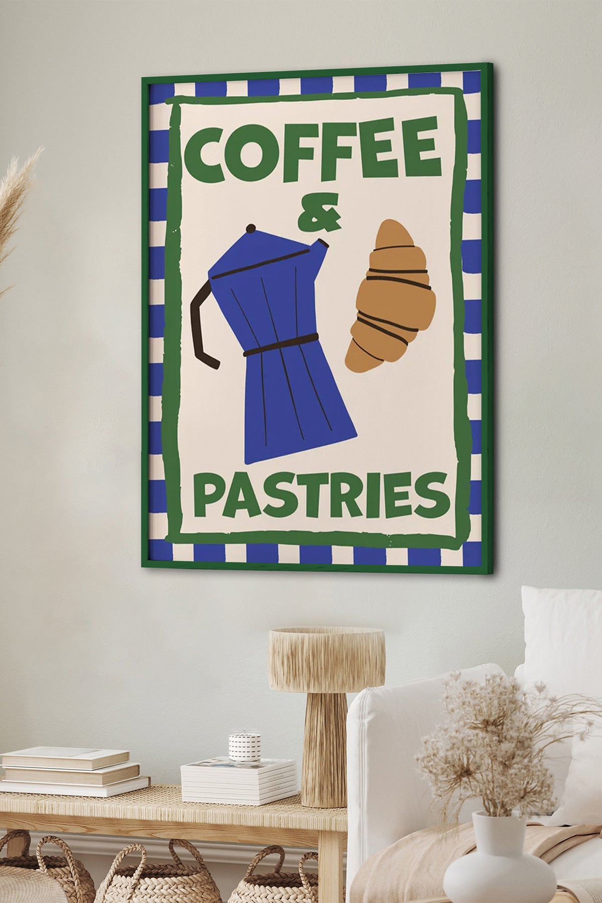 HOMEPACK Ahşap Çerçeveli Tablo Çerçeveli Poster Sanatsal Modern Duvar Dekoru BEK-8037