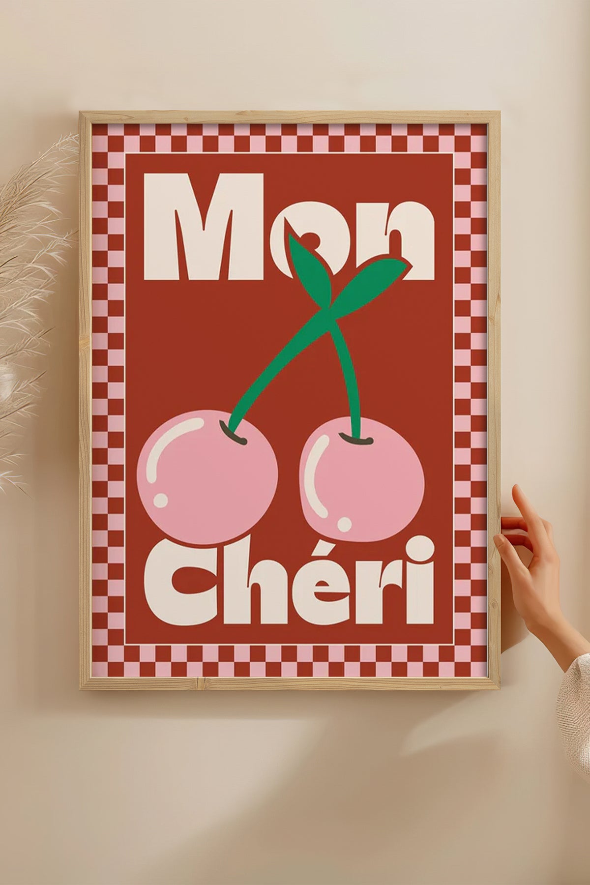 HOMEPACK Ahşap Çerçeveli Tablo Çerçeveli Poster Sanatsal Modern Duvar Dekoru BEK-8038
