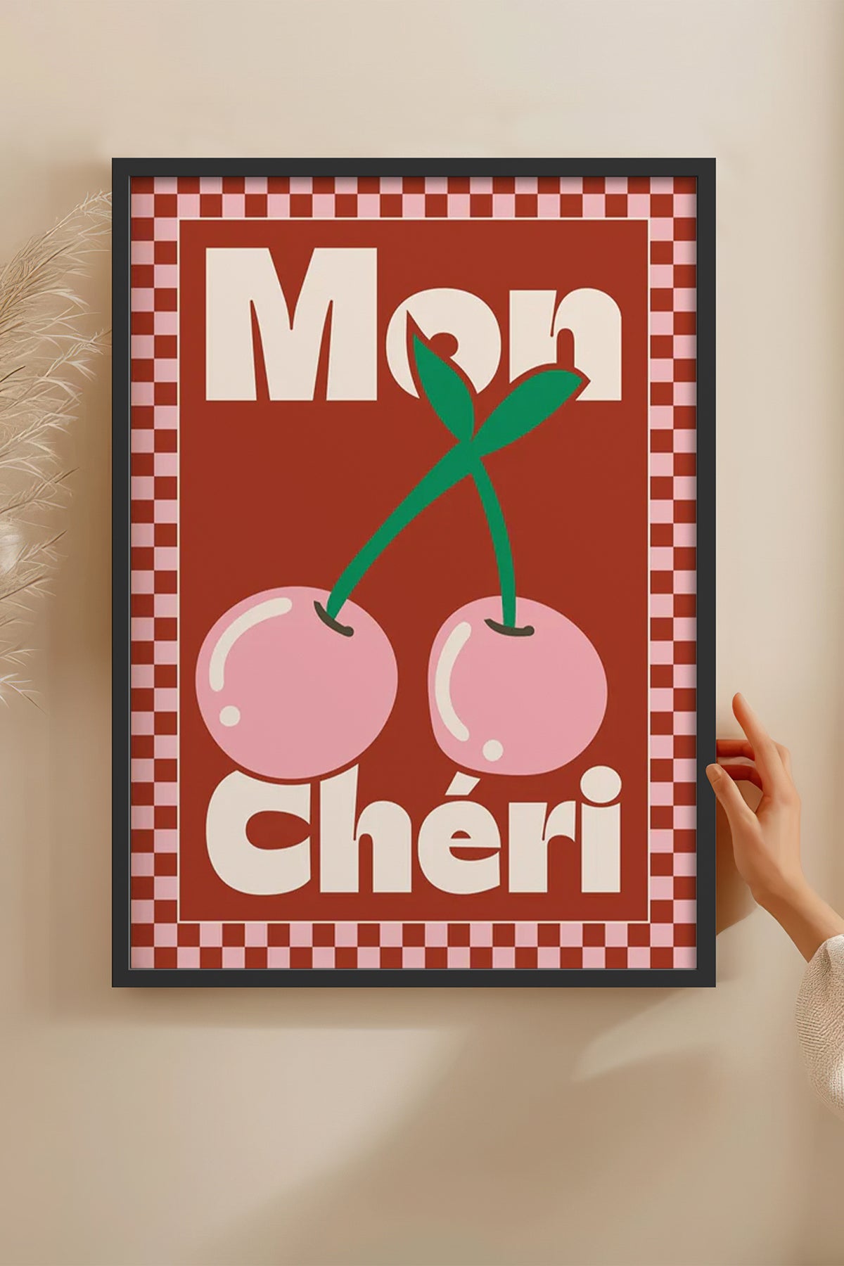HOMEPACK Ahşap Çerçeveli Tablo Çerçeveli Poster Sanatsal Modern Duvar Dekoru BEK-8038