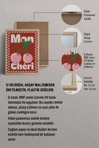 HOMEPACK Ahşap Çerçeveli Tablo Çerçeveli Poster Sanatsal Modern Duvar Dekoru BEK-8038