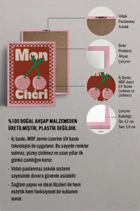 HOMEPACK Ahşap Çerçeveli Tablo Çerçeveli Poster Sanatsal Modern Duvar Dekoru BEK-8038