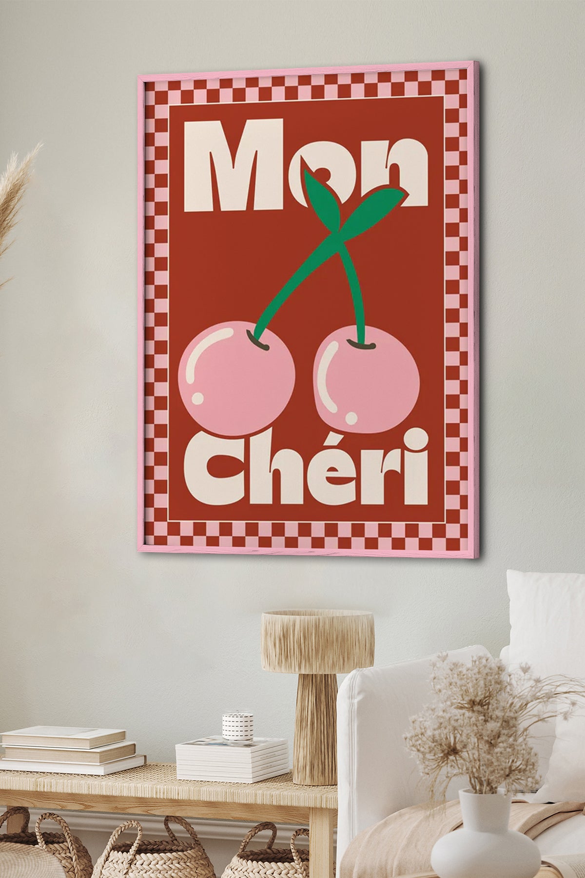 HOMEPACK Ahşap Çerçeveli Tablo Çerçeveli Poster Sanatsal Modern Duvar Dekoru BEK-8038