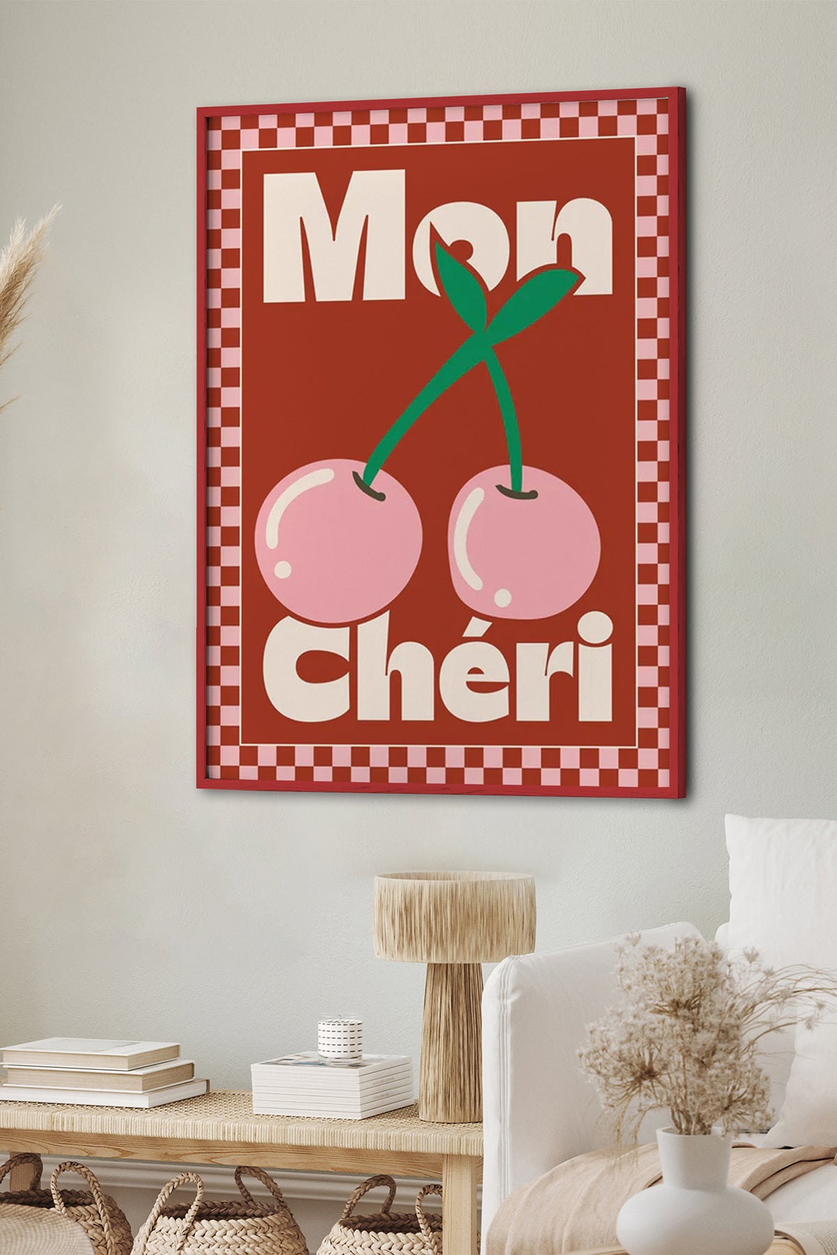 HOMEPACK Ahşap Çerçeveli Tablo Çerçeveli Poster Sanatsal Modern Duvar Dekoru BEK-8038