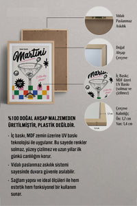 HOMEPACK Ahşap Çerçeveli Tablo Çerçeveli Poster Sanatsal Modern Duvar Dekoru BEK-8039