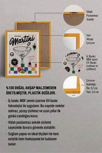 HOMEPACK Ahşap Çerçeveli Tablo Çerçeveli Poster Sanatsal Modern Duvar Dekoru BEK-8039