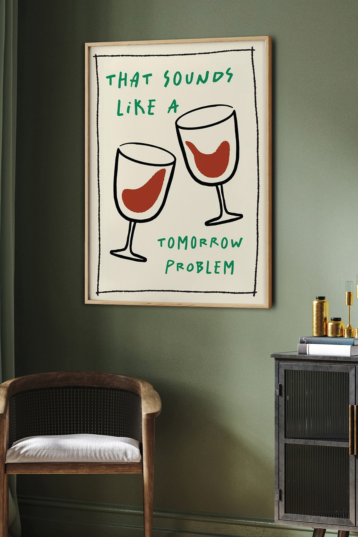 HOMEPACK Ahşap Çerçeveli Tablo Çerçeveli Poster Sanatsal Modern Duvar Dekoru BEK-8040